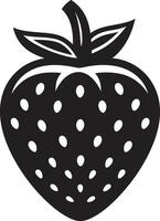 baie beauté fraise logo icône fructueux la fusion fraise emblème vecteur
