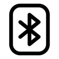 Bluetooth icône pour uiux, la toile, application, infographie, etc vecteur