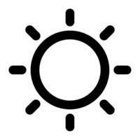 Soleil icône pour uiux, la toile, application, infographie, etc vecteur