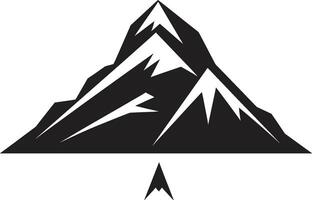 de pointe panorama iconique Montagne symbole alpin majesté Montagne illustration vecteur