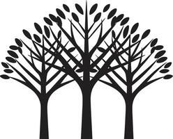 verdoyant héritage iconique arbre logo icône bosquet Gardien arbre icône marque vecteur