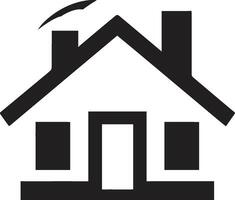 moderne habitation essence maison logo icône bungalow ouvré élégance logo conception vecteur