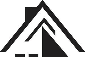 Urbain bungalow essence logo icône conception élégant demeure emblème bungalow logo vecteur