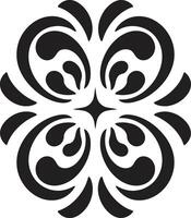 délicat ornemental toucher conception logo icône artisanal décoratif détail ornemental emblème vecteur
