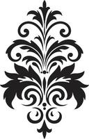 royal détaillant noir filigrane emblème doré parchemins ancien noir vecteur