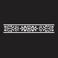 cérémonial artisanat noir pour ethnique global flair éthénique style frontière emblème dans noir vecteur