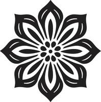 mandala majesté monochrome mandala dans noir spirituel symétrie élégant avec mandala modèle vecteur