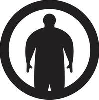 contours de changement une 90 mot emblème de premier plan le bats toi contre obésité métamorphose mission noir ic pour Humain obésité transformation vecteur