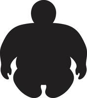 élégance dans effort noir ic défendre anti obésité les mesures équilibrage acte affichage 90 mots de Humain obésité solutions vecteur