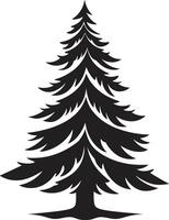 neigeux pays des merveilles s pour glacial Noël arbre s capricieux elfe chapeau des arbres éléments pour espiègle vacances décor vecteur