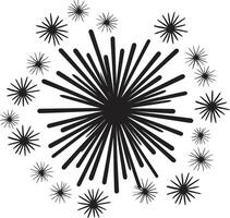 crépuscule scintillement ic emblème pour feu d'artifice de fête illuminations pour feu d'artifice scintille vecteur