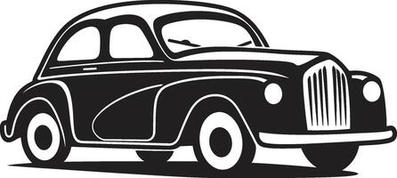 carnet de croquis sérénade ic élément pour rétro voiture classique Toile griffonnage ligne art emblème pour ancien voiture vecteur