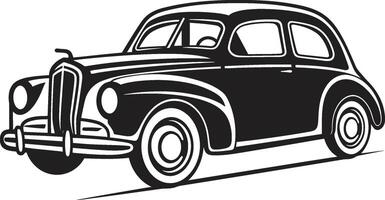 nostalgie navigateur emblème pour griffonnage ligne art artistique artisanat automobile ic élément de antique voiture vecteur