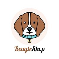 Logo de chien Beagle vecteur
