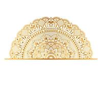 ancien luxe d'or mandala arabesque islamique modèle pour mariage invitation Contexte vecteur