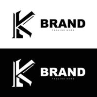 alphabet lettre k initiale logo conception Facile produit marque modèle vecteur