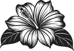 magnifique hibiscus fleur. sur une blanc arrière-plan.r illustration. vecteur