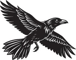 noir et blanc tatouage de un Aigle. illustration. vecteur