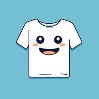 mignonne T-shirt kawaii personnage. illustration. vecteur