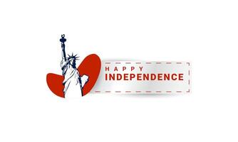 uni États indépendance jour, 4e de juillet américain liberté, adapté pour arrière-plans, tee-shirts, vêtements, affiches, bannières et autres vecteur