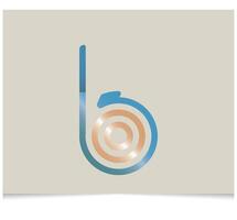 création de logo de lettre b vecteur