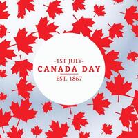 Canada journée Contexte avec feuilles vecteur