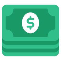 billet de banque icône pour la toile, application, infographie, etc vecteur