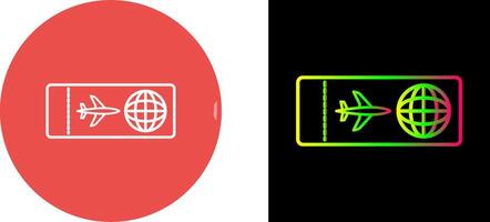 conception d'icône de billets d'avion vecteur