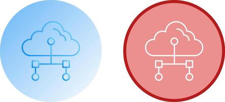 l'Internet nuage icône conception vecteur