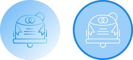 conception d'icône de cloche de mariage vecteur