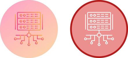 conception d'icône de serveur vecteur