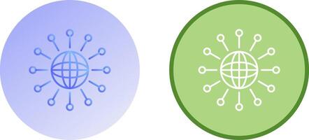 conception d'icône de mise en réseau vecteur