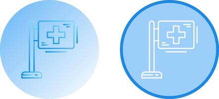 conception d'icône de signe d'hôpital vecteur