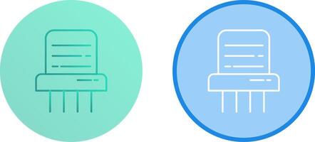 conception d'icône de déchiqueteuse de papier vecteur