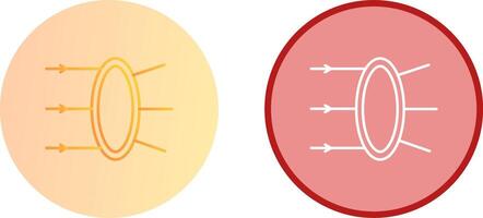 réfraction icône conception vecteur