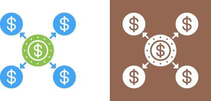 conception d'icône de distribution vecteur