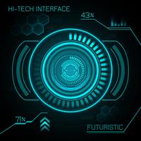 Hud fond futuriste vecteur