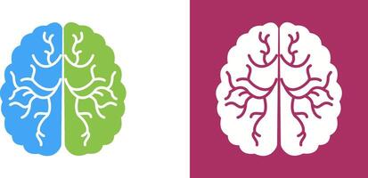 conception d'icône de cerveau vecteur