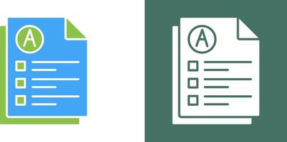 conception d'icône d'examen vecteur