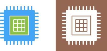 conception d'icône de processeur vecteur