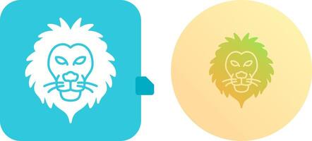 conception d'icône de lion vecteur