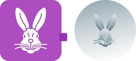 conception d'icône de lapin vecteur