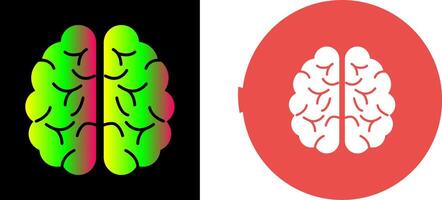 conception d'icône de cerveau vecteur