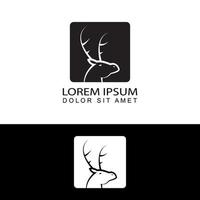 vecteur de conception de modèle de logo de cerf