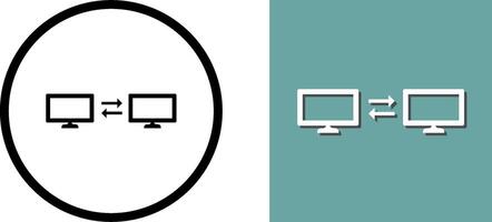 unique partage systèmes icône conception vecteur