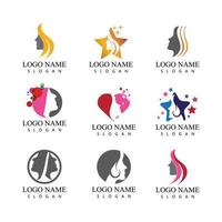 vecteur de modèle d'affaires de symbole de logo humain