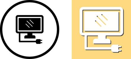 conception d'icône de moniteur vecteur