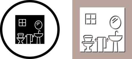 conception d'icône de salle de bain vecteur
