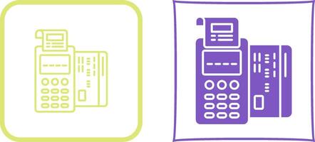 conception d'icône de terminal pos vecteur