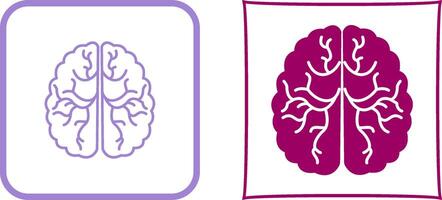 conception d'icône de cerveau vecteur